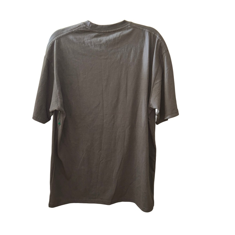 Natural Life Floral Graphic T-Shirt Charcoal Gray Oversized Short Sleeve Tee - Picture 3 of 4